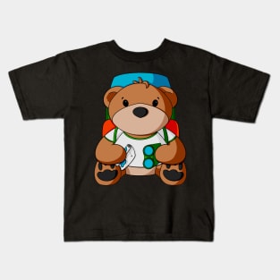 Backpacker Teddy Bear Kids T-Shirt